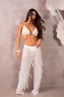 Calça com Pedraria - Peróla White