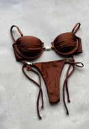 BIQUÍNI MYKONOS - MARROM ESCURO