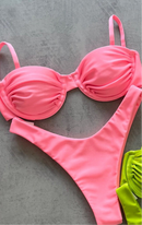 Biquíni Sable Asa delta - Rosa chiclete