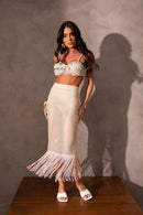 Saia Franja Rendada - Clóe