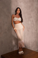 Saia Franja Rendada - Clóe