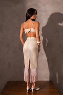 Saia Franja Rendada - Clóe