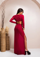 Vestido Helena - Vinho