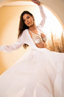 SAIDA MANGA BUFANTE - OFF WHITE