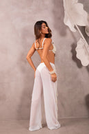 Calça com Pedraria - Peróla White