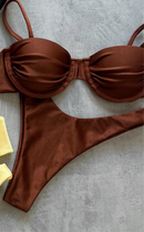 Biquíni Sable - Asa delta Marrom Chocolate
