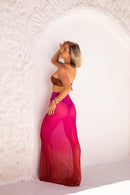 Saia Mirales - Marrom e Pink