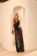 Vestido Decote Renda Sun - Black