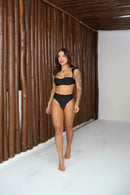 Biquíni Hot Pants com Alça Opcional - Black