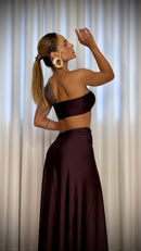 SAIA ESTRELA - MARROM ESCURO