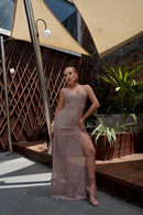 Vestido com Abertura - Rose