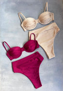 BIQUÍNI MEIA TAÇA - HOTPANTS VINHO