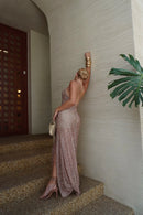 Vestido com Abertura - Rose