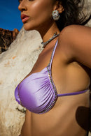 BIQUINI HOT PANTS PEDRARIA - ARCO IRIS