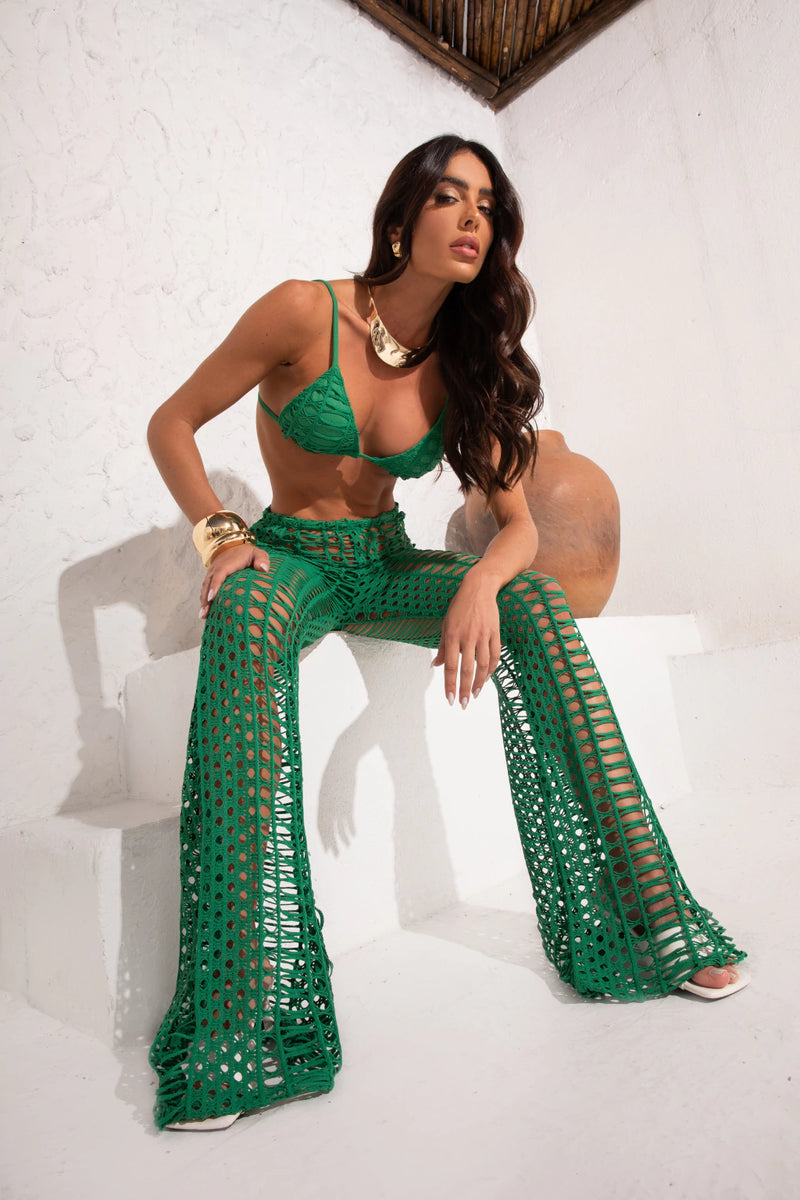 Calça Renda - Verde