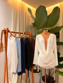 SAÍDA TULE - OFF WHITE