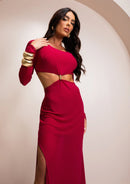 Vestido Helena - Vinho