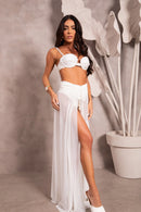 Saia Linia com Fenda - Peróla White