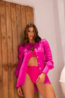 Camisa Manga Bufante - Pink