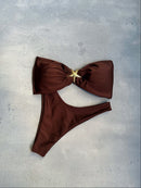 BIQUÍNI TOMARA QUE CAIA ESTRELA - MARROM ESCURO