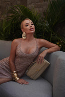 Vestido com Abertura - Rose