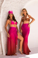 Saia Mirales - Marrom e Pink