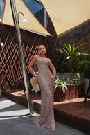 Vestido com Abertura - Rose