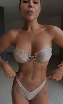 BIQUINI TOMARA QUE CAIA ALÇA OPCIONAL - GOLD