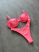 Biquíni Sable Asa delta - Rosa chiclete