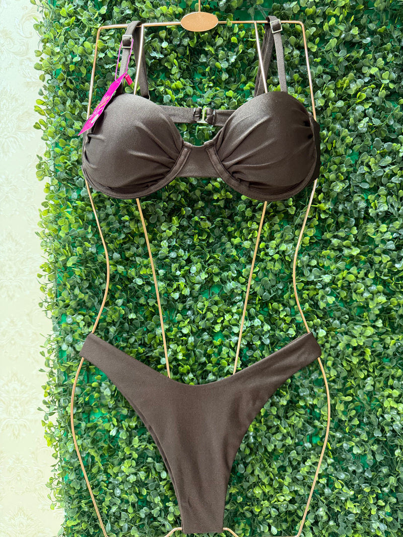 Biquíni Sable - Asa delta Marrom Chocolate