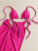 SAIA LONGA CAPRI - PINK COM FENDA
