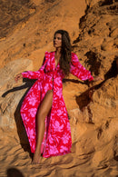 SAIDA LONGA MUNIQUE - RED FLOWERS