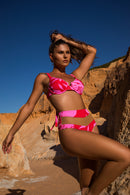 BIQUINI HOT TRANSPARENCIA VILLI - RED FLOWERS