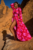 SAIDA LONGA MUNIQUE - RED FLOWERS