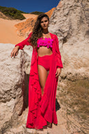 SAIDA MANGA BUFANTE - MAGENTA