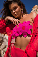 SAIDA MANGA BUFANTE - MAGENTA