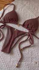 BIQUÍNI CORTININHA MÔNACO - MARROM